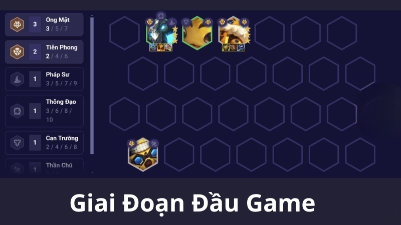 Đội hình Ong Mật DTCL đầu trận game