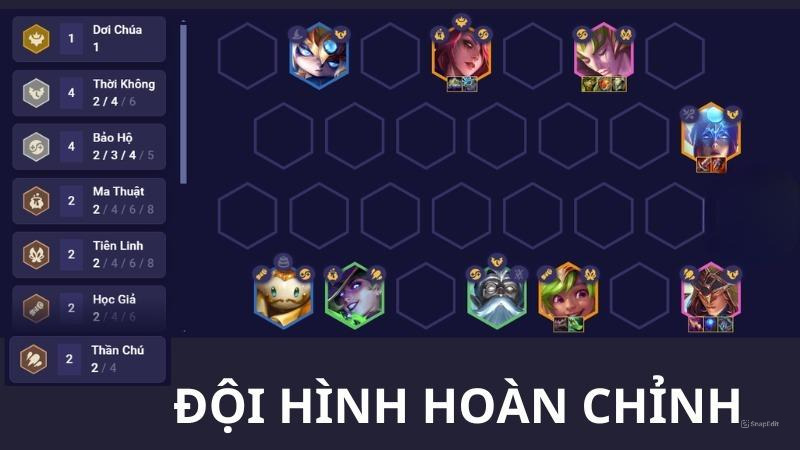 Đội hình Thời Không dtcl giai đoạn cuối game